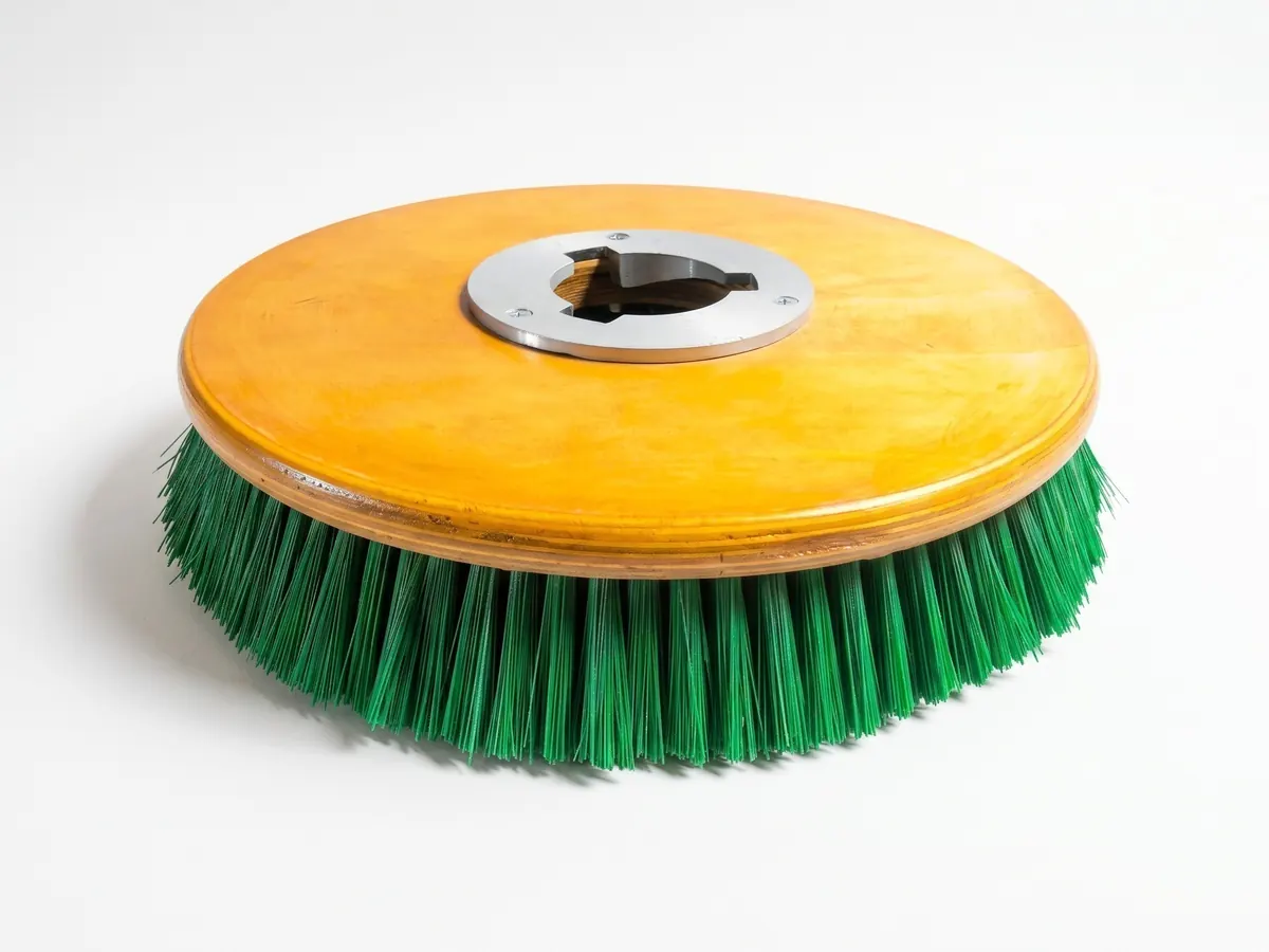 Escobilla de lustradora Eveplast con fibra verde y base de madera